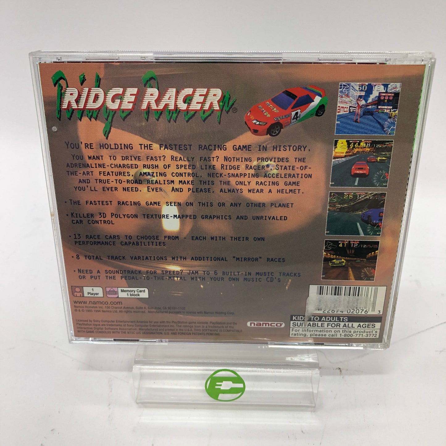 Ridge Racer [Greatest Hits](Sony PlayStation 1 PS1, 1997)CIB w Registration Card