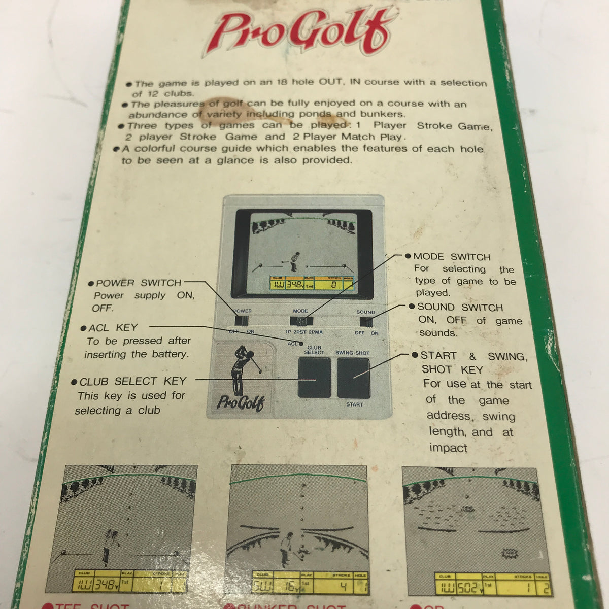 Lsi game Pro Golf Vintage Handheld Bandai Game w Box