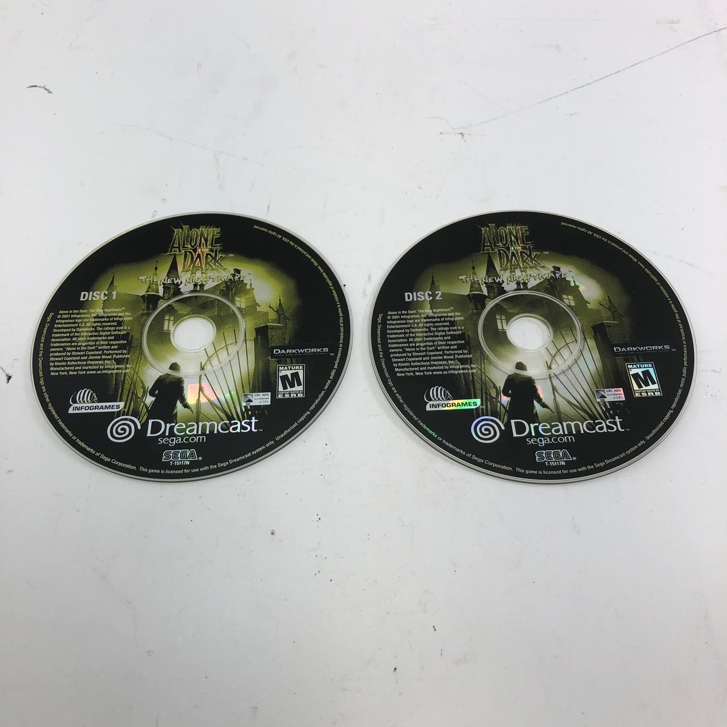Alone In The Dark The New Nightmare (Sony PlayStation 1 PS1, 2001) Disc Only