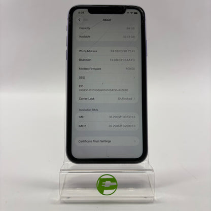 Broken T-Mobile Apple iPhone 11 64GB MWK52LL/A Read Description