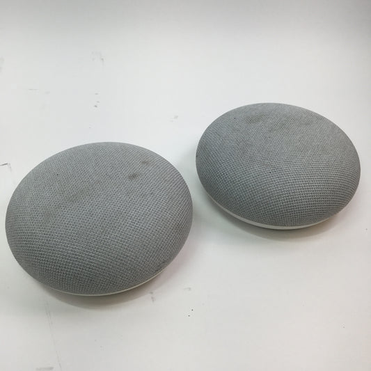 Google Mini Home H2C Wireless Smart Speaker  Lot of 2