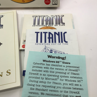 Titanic: Adventure Out of Time (PC, 1996) Complete in Big Box w Strategy Guide