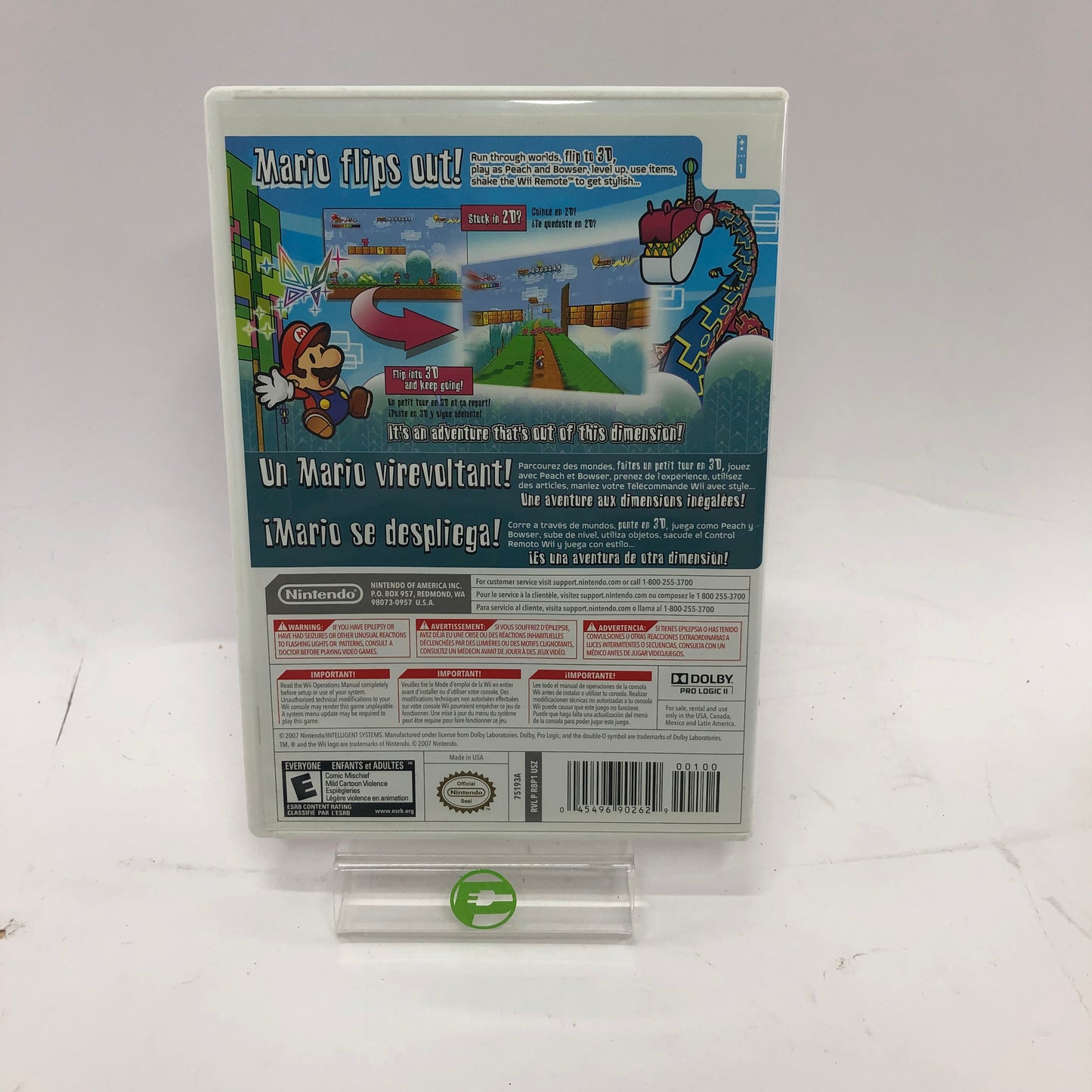 Super Paper Mario [Nintendo Selects] (Nintendo Wii, 2011) CIB