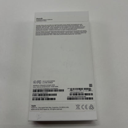 Factory Unlocked Apple iPhone SE 3rd Gen 64GB Midnight MNA93LL/A