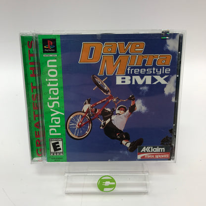Dave Mirra Freestyle BMX [Greatest Hits] (Sony PlayStation 1 PS1, 2000) CIB