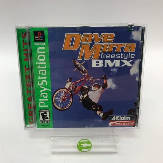 Dave Mirra Freestyle BMX [Greatest Hits] (Sony PlayStation 1 PS1, 2000) CIB