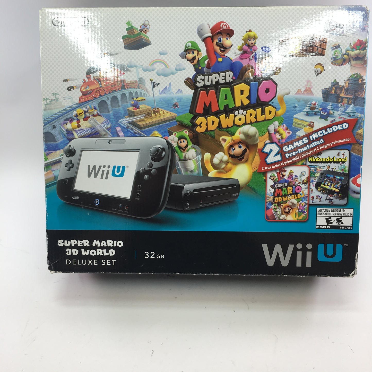 Nintendo Wii U Video Game Console Black CIB Tested and Working w Both Games