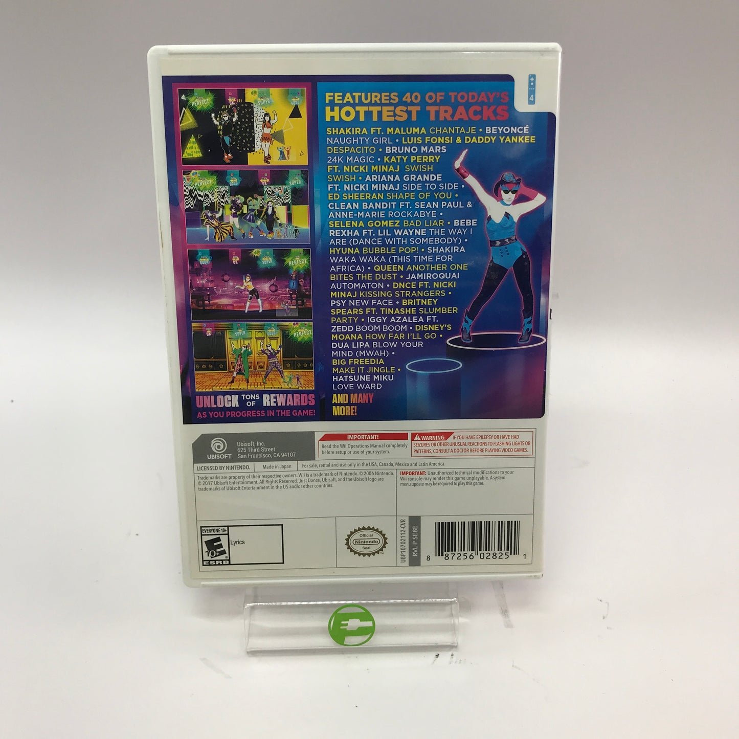 Just Dance 2018 (Nintendo Wii, 2017) No Manual