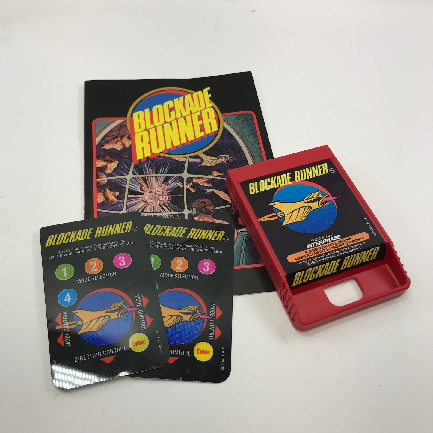 Blockade Runner I (Mattel Intellivision, 1983) CIB w/ Overlays