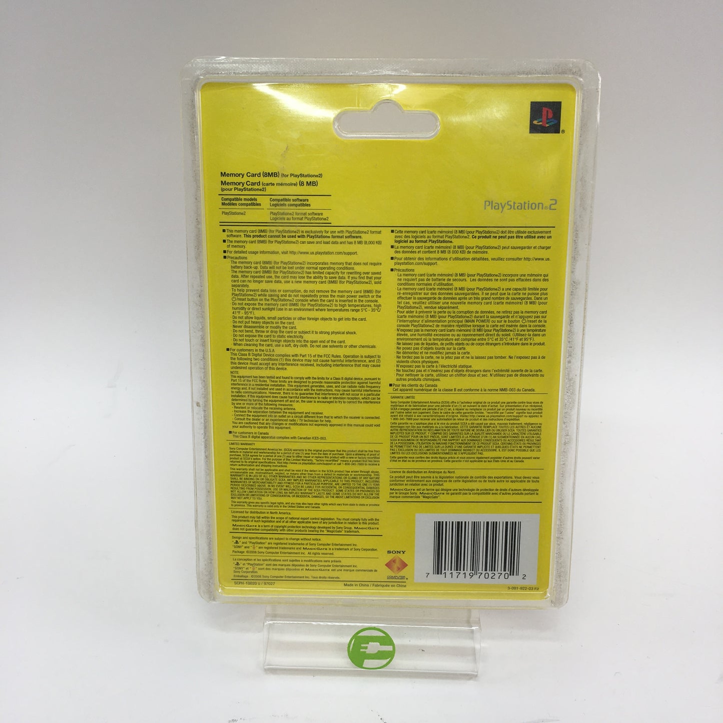 New Sony Playstation 2 PS2 Memory Card Black SCPH-10020 Factory Sealed