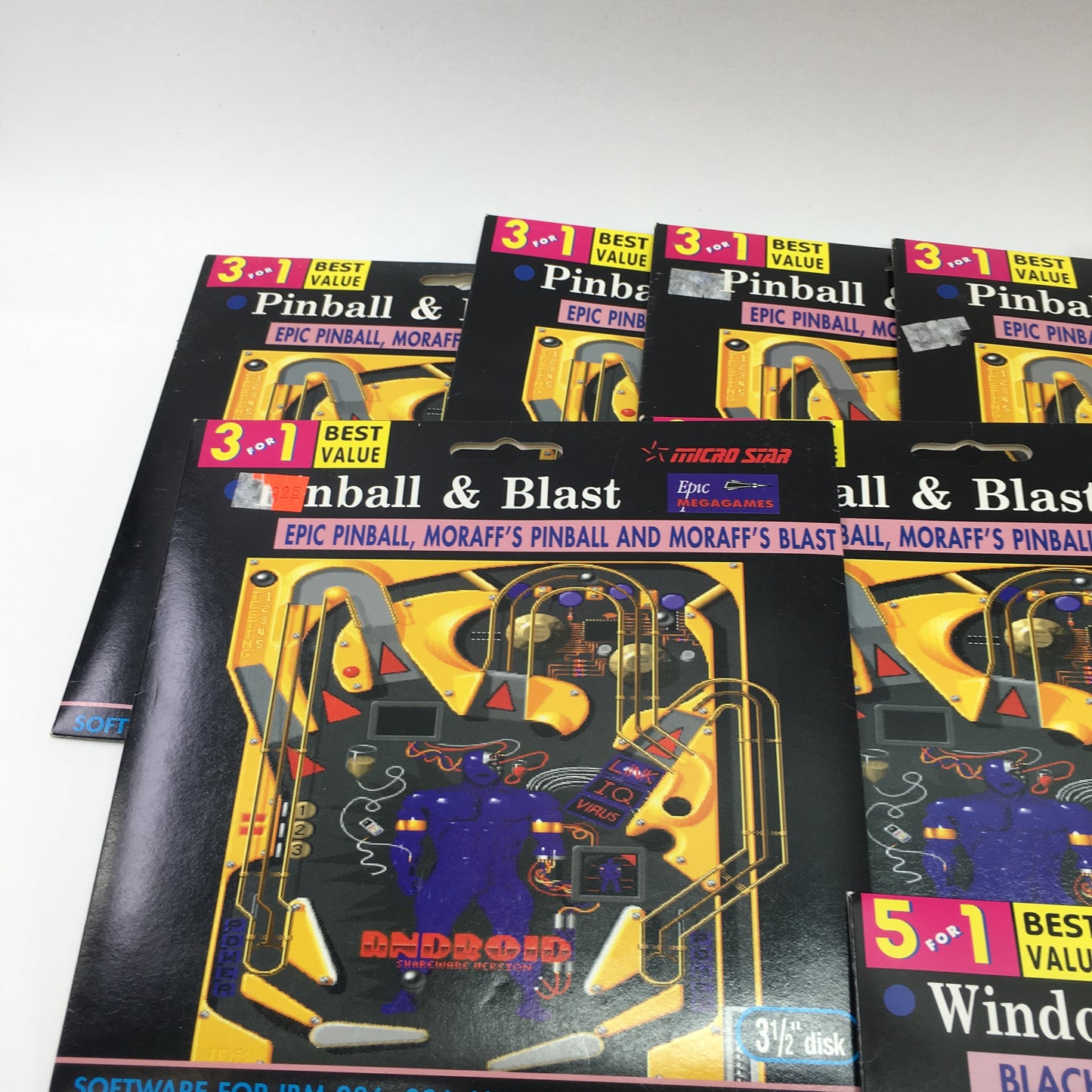 New lot of 15 MicroStar 3 1/2 Disc Games [Pinball and Blast, and More]
