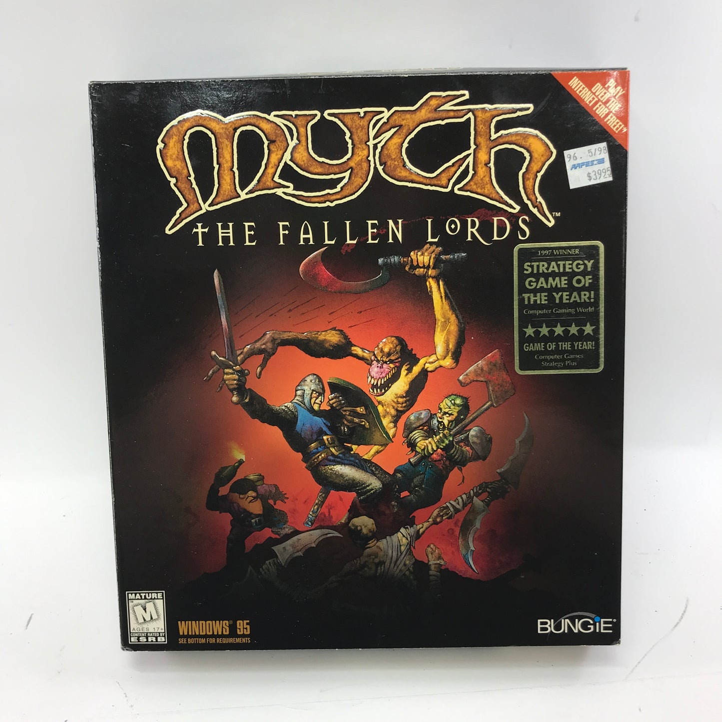 Myth: The Fallen Lords (PC, 1997) w Manual and Quick Reference Card