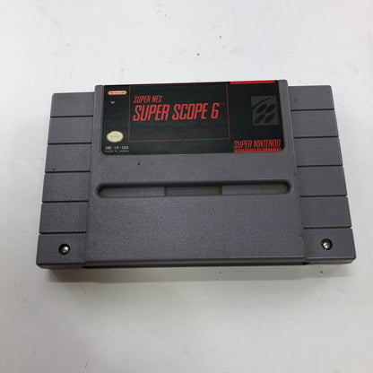 Super Nintendo Super Scope 6 Controller SNS-013 Gray Complete w Original Box 