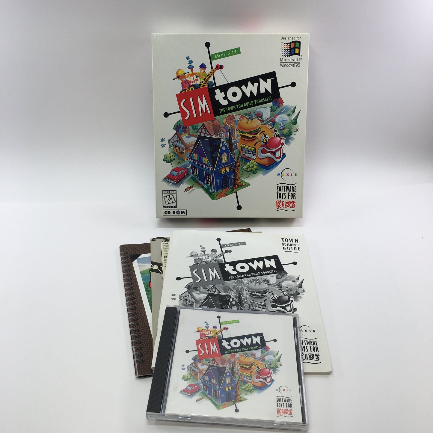 Sim Town (PC, 1994) Complete in Original Box CIB Designed for Windows 95