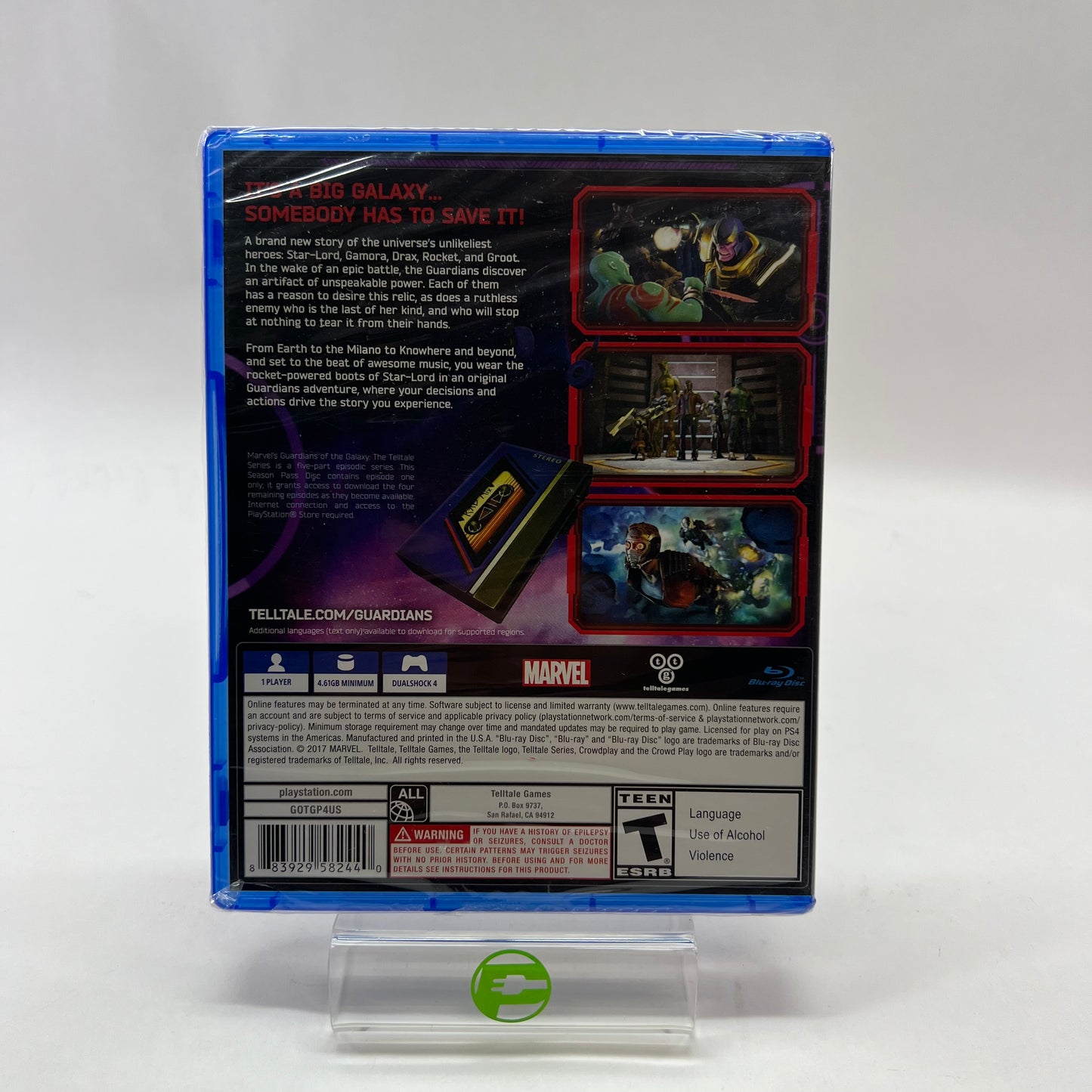 New Guardians of the Galaxy: The Telltale Series (Sony PS4, 2017) Loose Disc