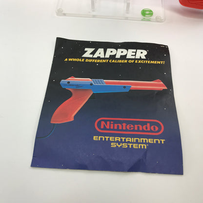 Nintendo NES Zapper Controller NES-005 Orange w Manual and Mario/Duck Hunt