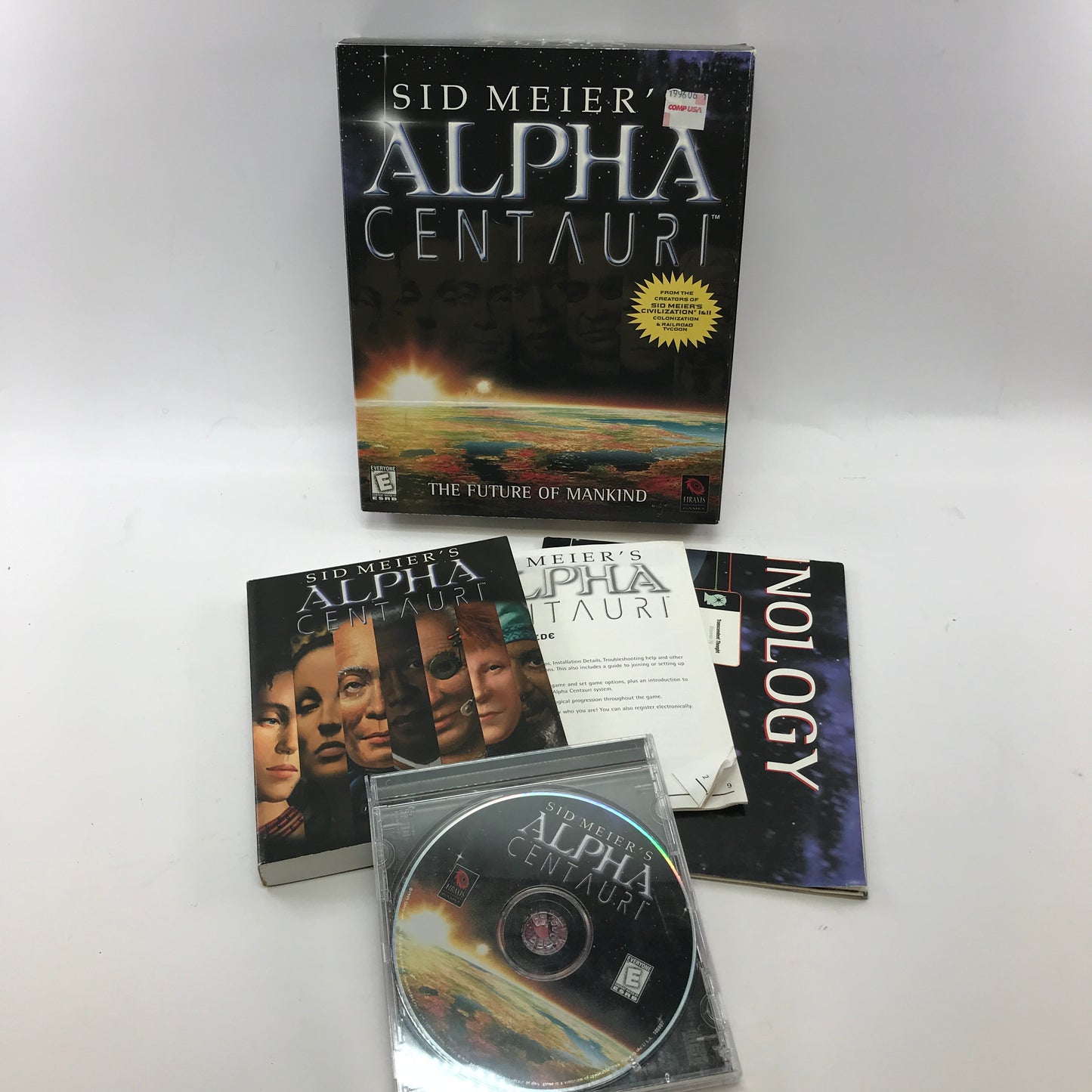 Sid Meier's Alpha Centauri  (PC, 1999) w Map and Manual CIB