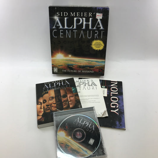 Sid Meier's Alpha Centauri  (PC, 1999) w Map and Manual CIB