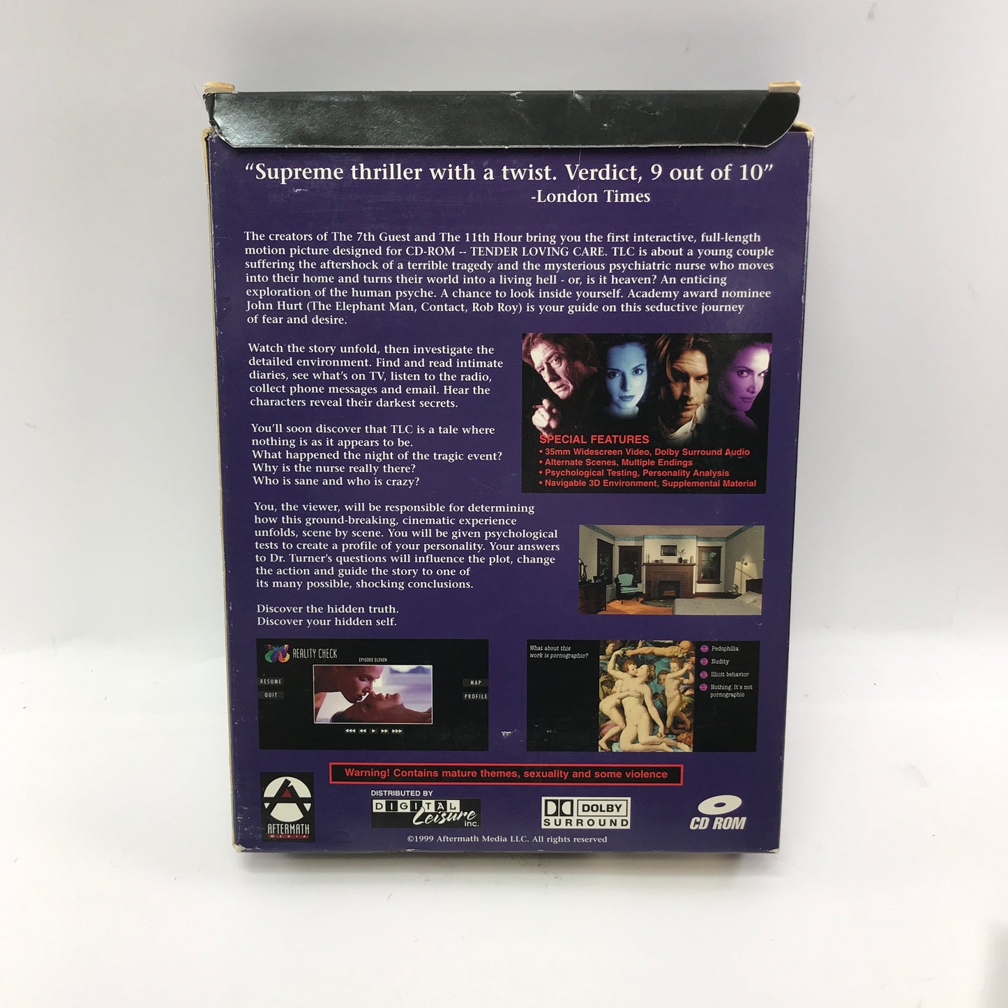 Tender Loving Care (PC, 1997) Complete in Original Big Box CIB