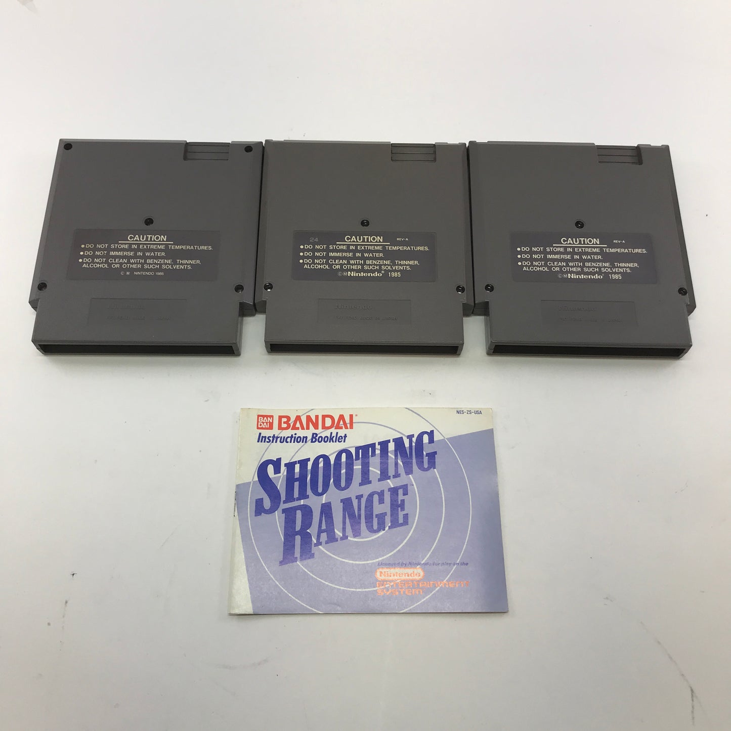 Lot of 3 Nintendo NES Games Shooting