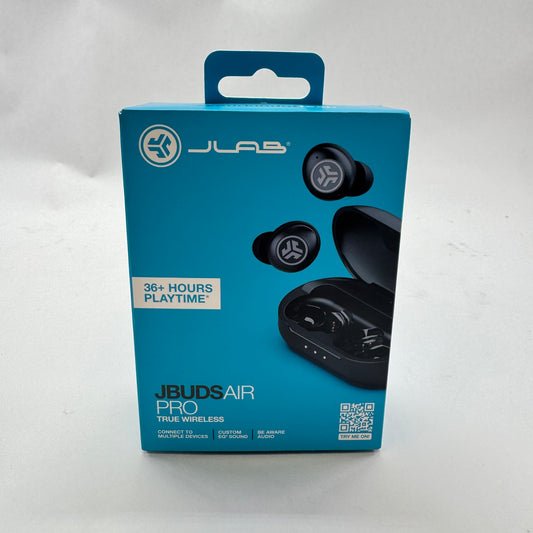 New JLab Air True wireless Ear buds Black EBJBAIRPRORBLK82
