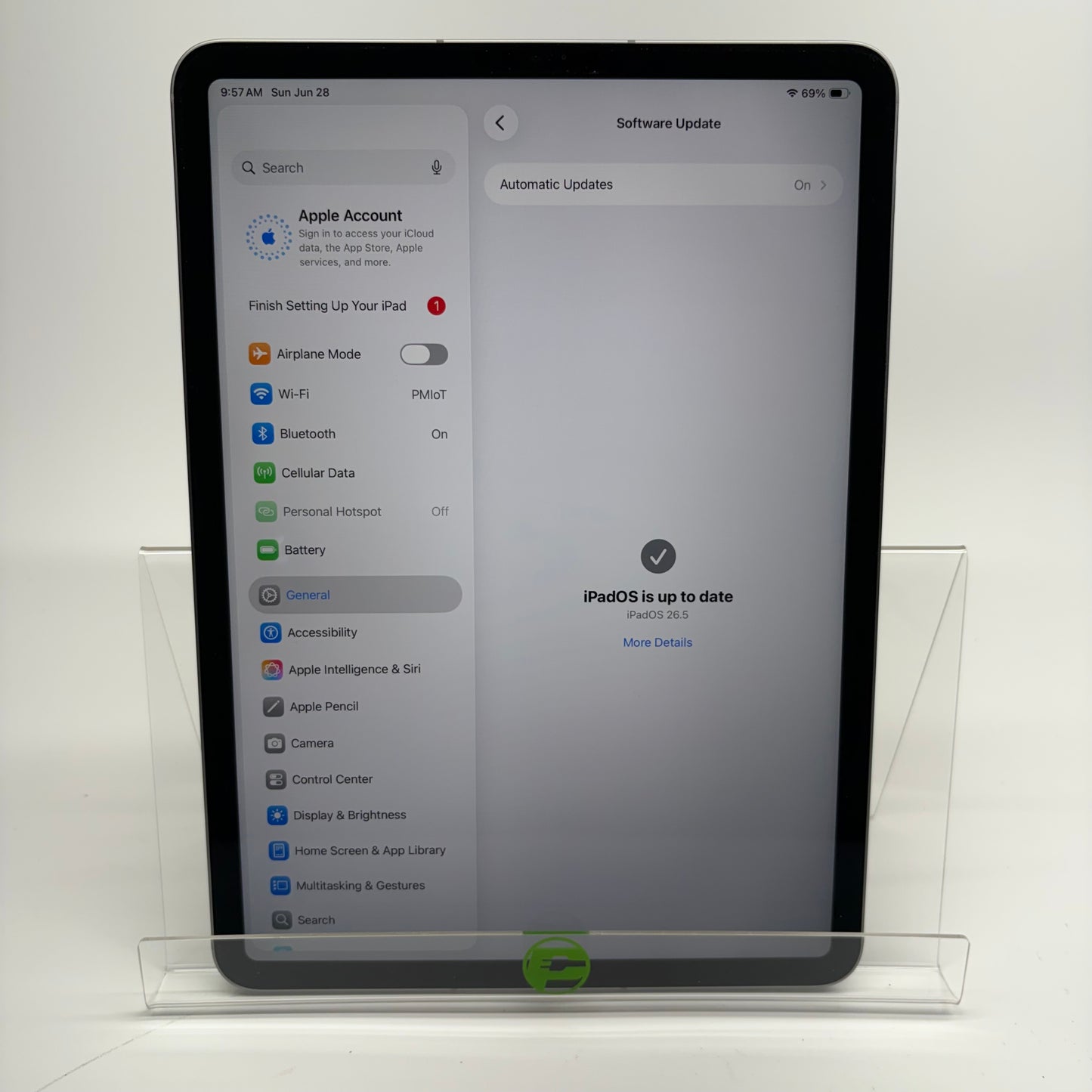 Unlocked Apple iPad Pro 11" 4th Gen 128GB Silver MP553LL/A