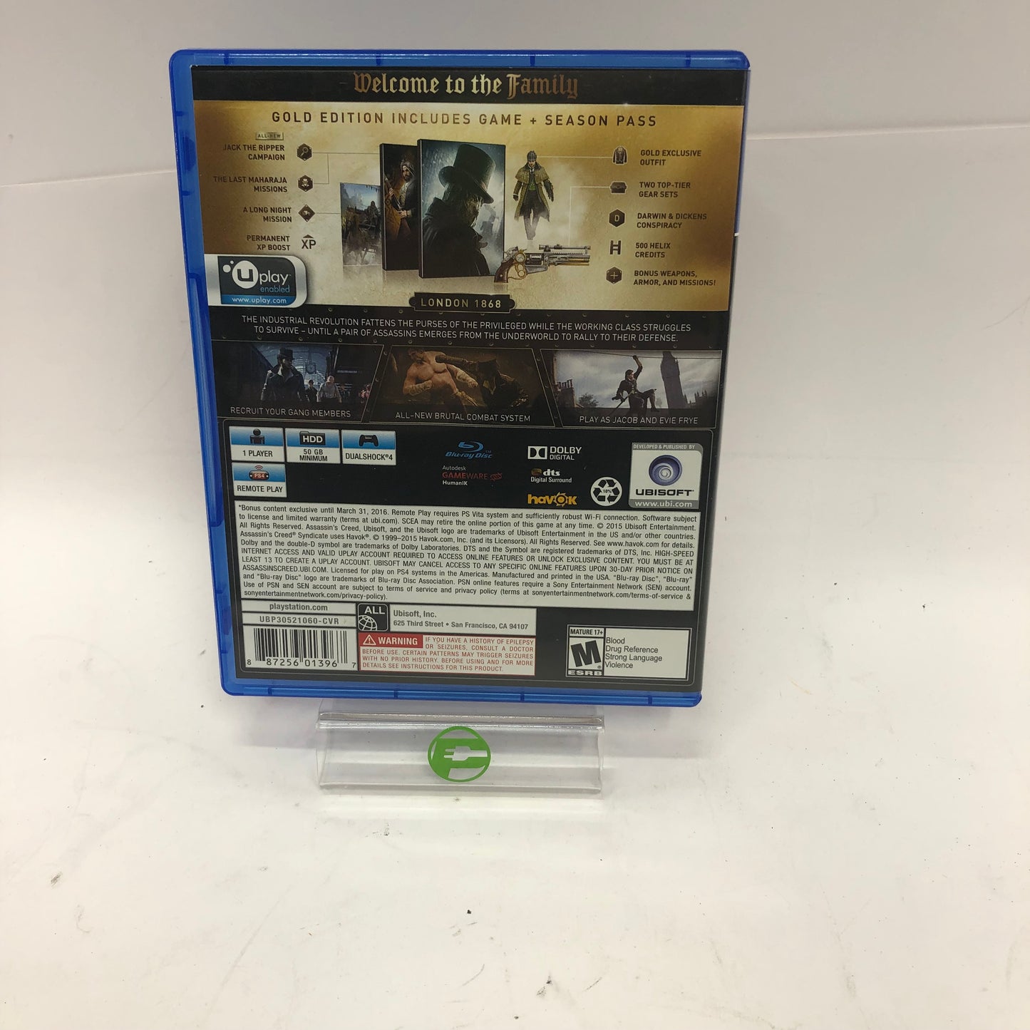 Assassin's Creed Syndicate [Gold Edition] (Sony PlayStation 4 PS4, 2015) CIB
