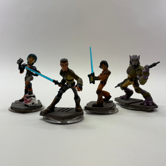Lot of 4 Disney Infinity 3.0 Star Wars Rebels Game Toy Figures INF
