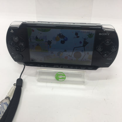 Sony Playstation Portable PSP PSP-2001 Black w OEM Charger Loco Roco 2