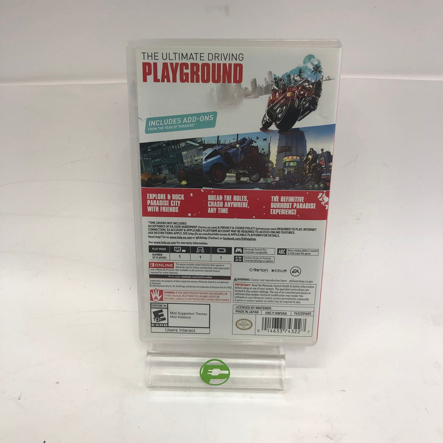 Burnout Paradise Remastered (Nintendo Switch, 2020) CIB