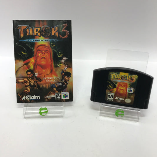 Turok 3 Shadow of Oblivion (Nintendo 64 N64, 1998) Tested Works