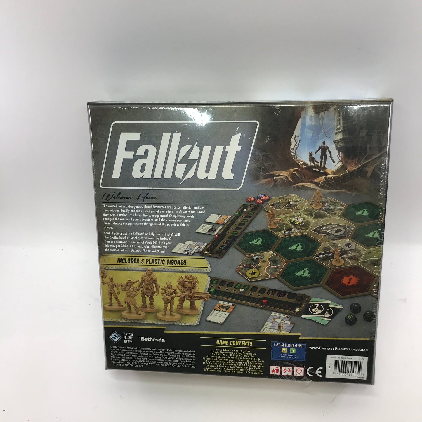 New Fallout A Post-Nuclear Board Game for 1-4 Players Factory Sealed