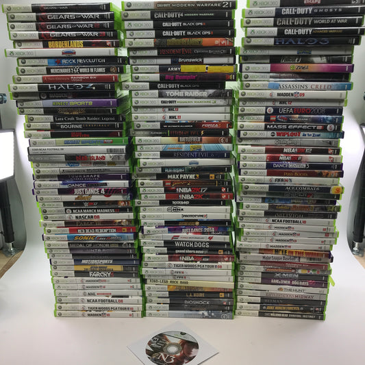 Lot of 133 Microsoft Xbox 360 Games [Call of Duty, Gears of War and More]