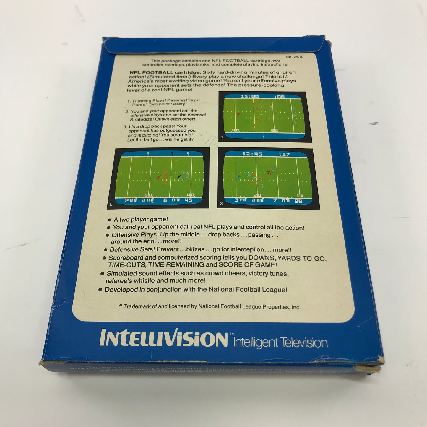 Intellivision Master Component Sports Games [NFL Football, Tennis and More]