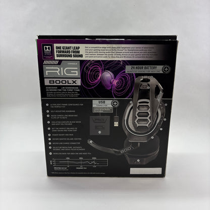 Plantronics Rig 800LX Black 902AH3 Wired Gaming Headset Xbox One  / PC