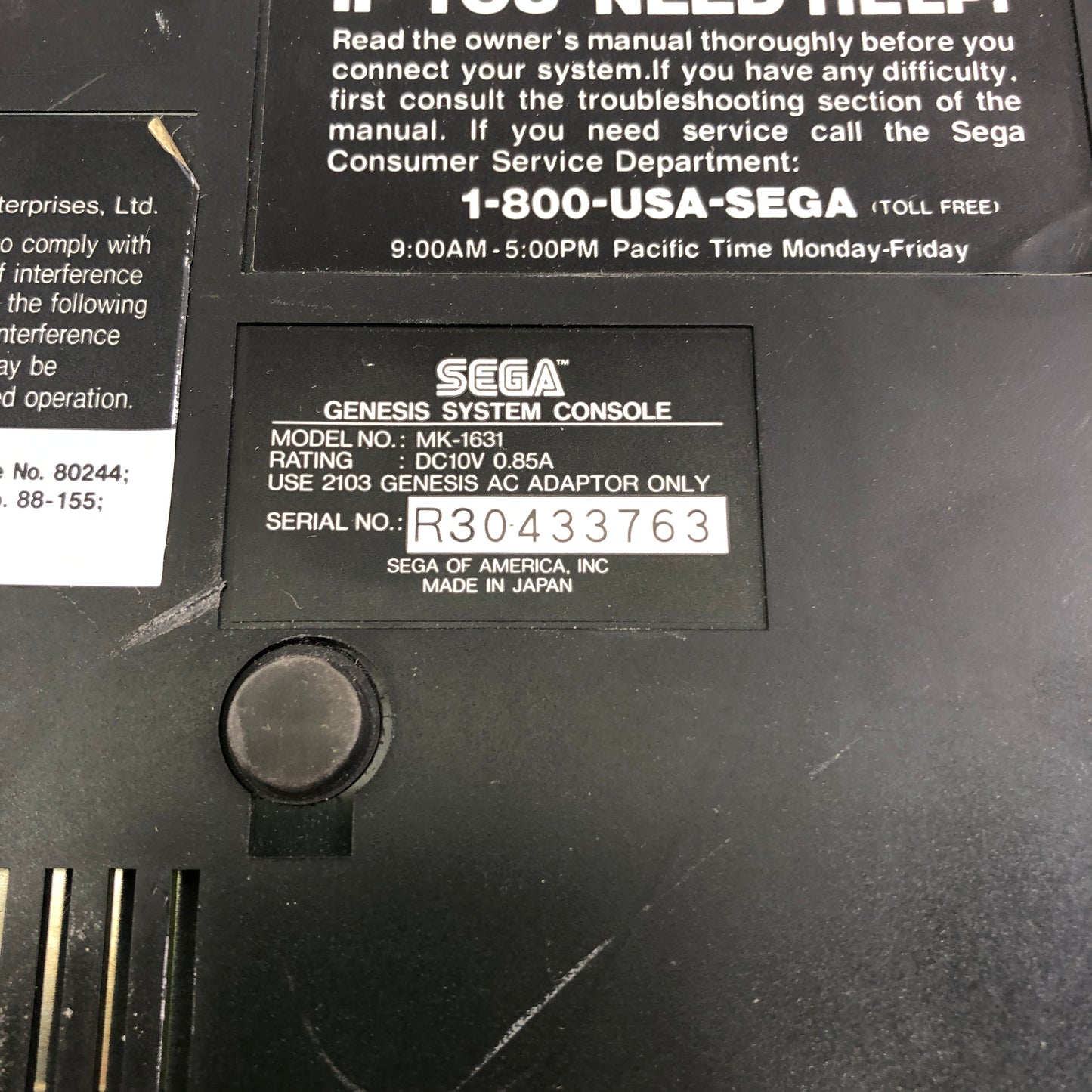 Broken Sega Genesis Model 2 Video Game Console Lot of 4 MK-1631 Parts or Repair
