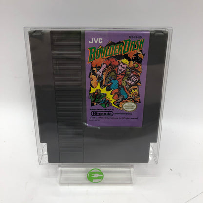 Boulder Dash (Nintendo NES, 1990) Cartridge Only w Protective Plastic Sleeve