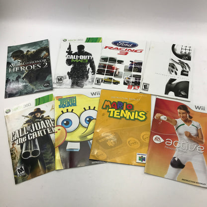 Lot of 93 Assorted Game Manuals [Wii, N64, NES, PS2 and More]  READ
