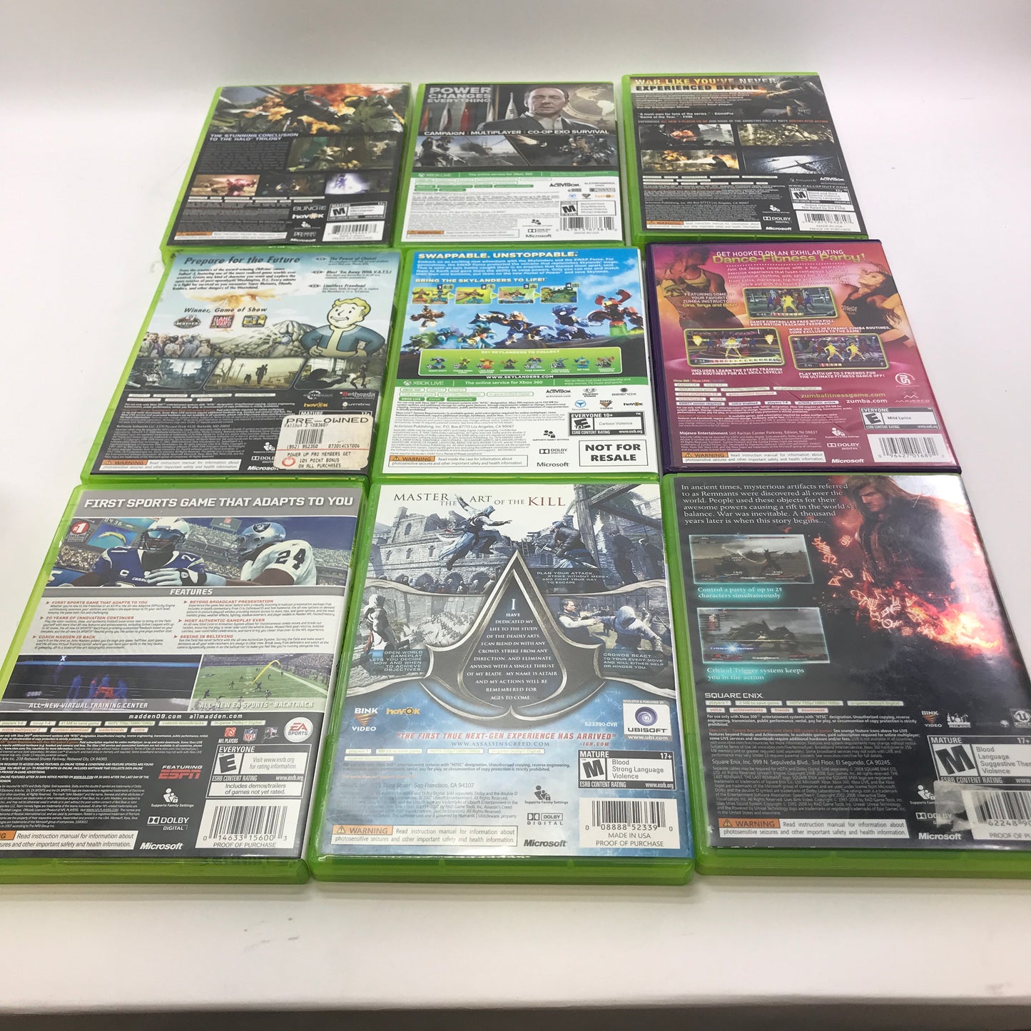 Lot of 133 Microsoft Xbox 360 Games [Call of Duty, Gears of War and More]