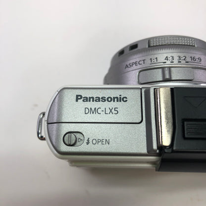 Panasonic Lumix DMC-LX5 DMC-LX5 10.1 Digital Camera Tested and Working