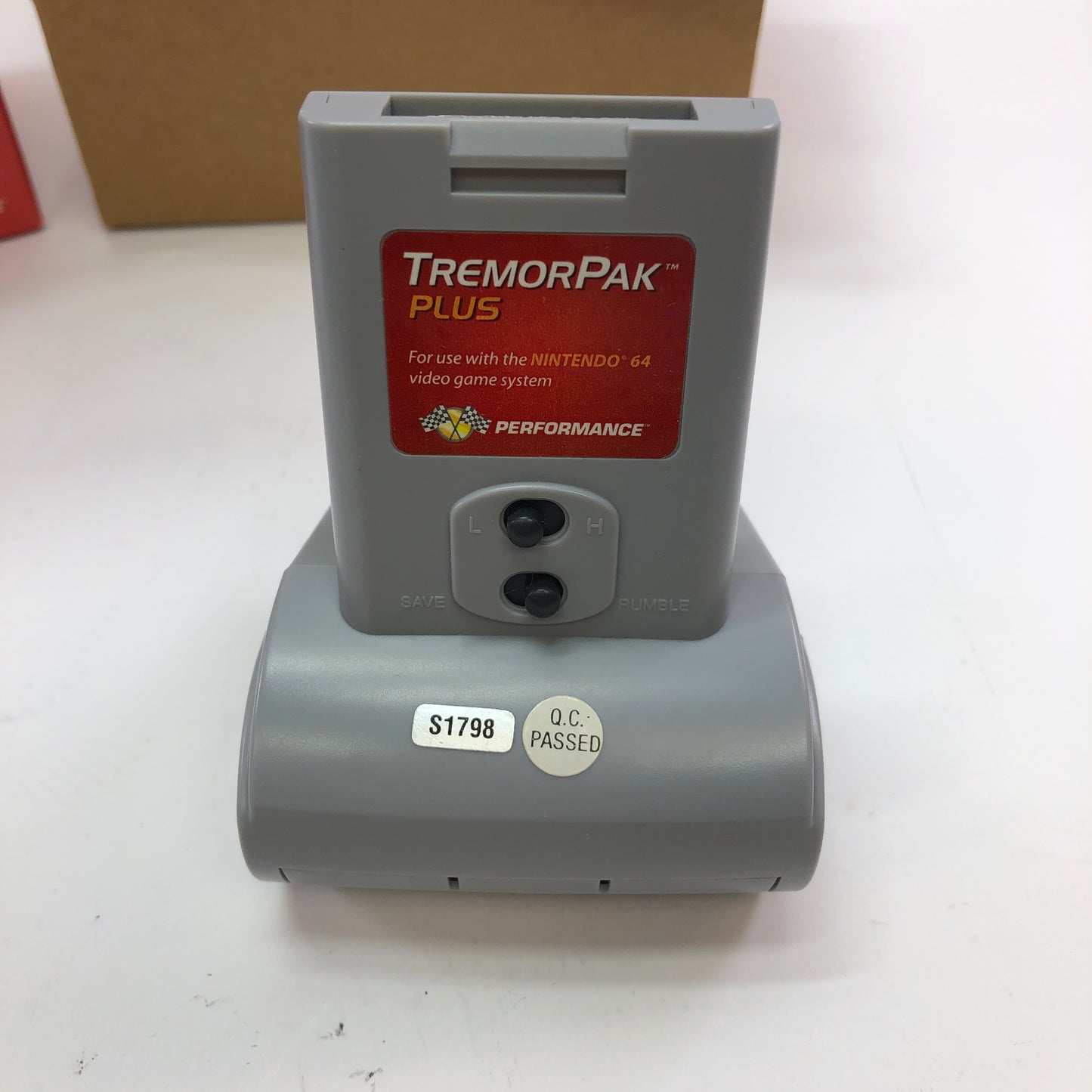 Performance TremorPak Plus P-393 w/ Original Box and Manuals, No Memory Card