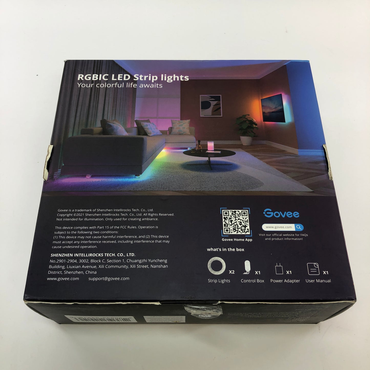 Govee RGBIC Pro LED Strip Lights 49.2 ft. H619D in Original Box
