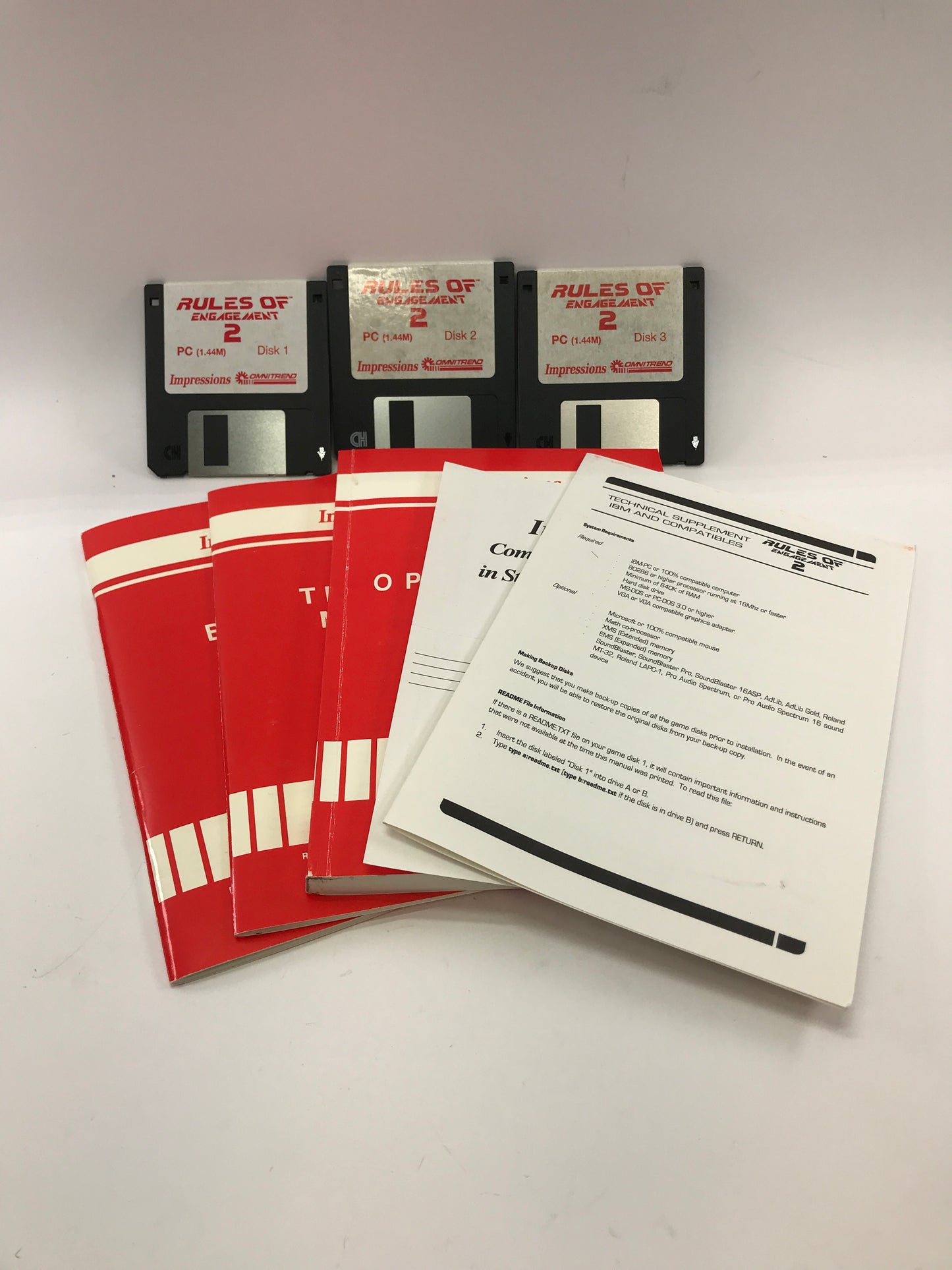 Rules of Engagement 2 (PC, 1993) Complete in Original Box w/ Manuals, CIB