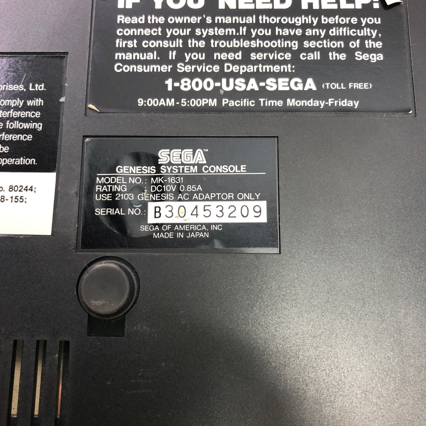 Broken Sega Genesis Model 2 Video Game Console Lot of 4 MK-1631 Parts or Repair