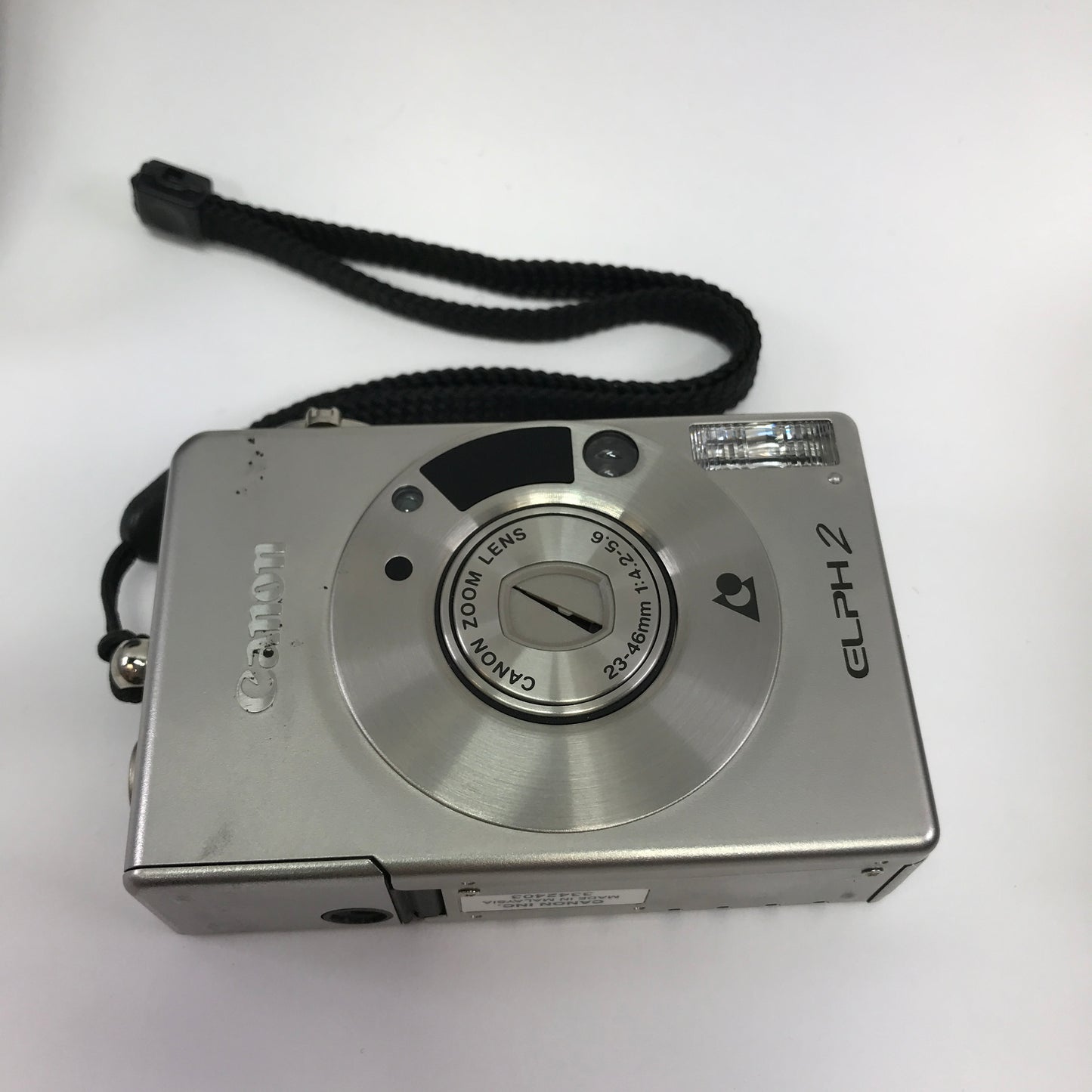 Broken Canon ELPH 2 Digital Point-And-Shoot Camera No Power READ