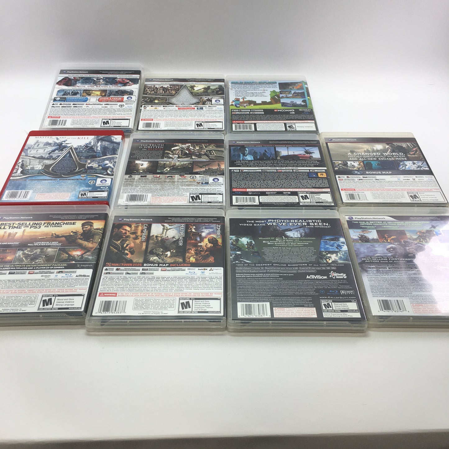 Lot of 57 Sony PlayStation 3 PS3 Games [Call of Duty, Grand Theft Auto and More]