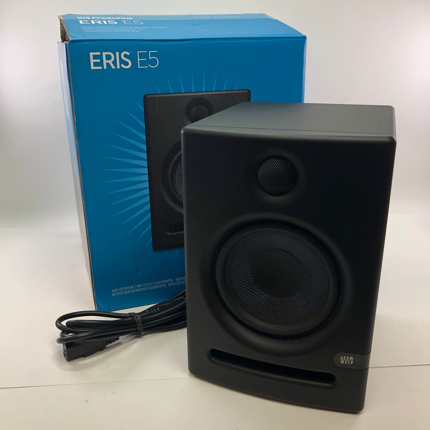 PreSonus Eris E5 HD 2-Way Active Near Field Studio Monitor Black