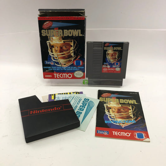 Tecmo Super Bowl (Nintendo NES, 1991) Complete in Original Box and All Inserts