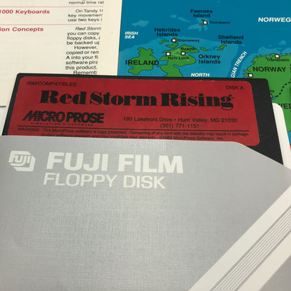 Red Storm Rising (PC, 1989) w/ Original Box and All Inserts, CIB
