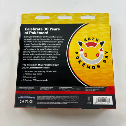 Lot of 3 - New Pokémon TCG Pokemon Day 2026 Anniversary Box